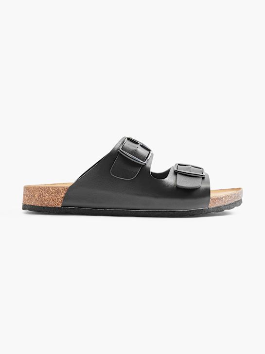 Björndal Flache Pantolette Schwarz 990 1