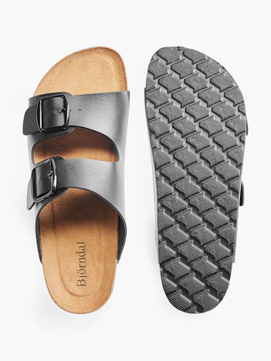 Björndal Flache Pantolette Schwarz 990 3