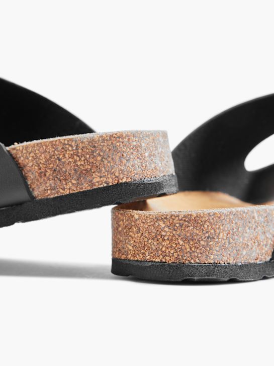 Björndal Flache Pantolette Schwarz 990 4