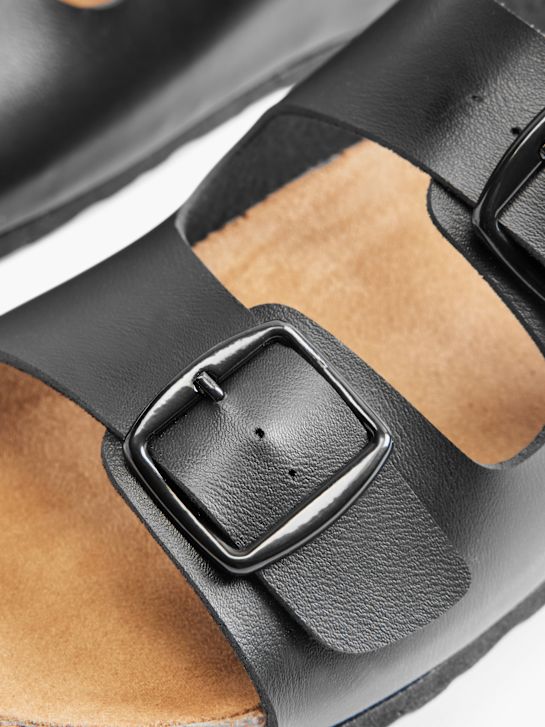 Björndal Flache Pantolette Schwarz 990 5