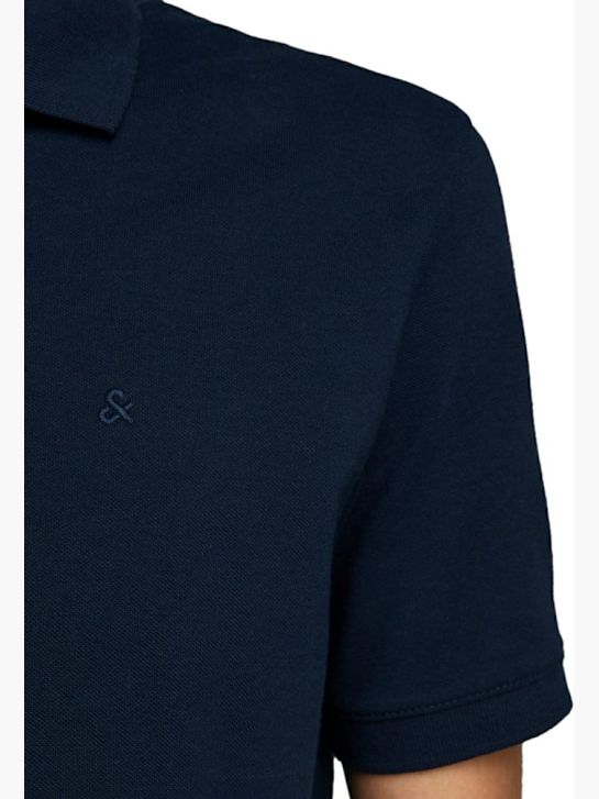 JACK & JONES Polo-Shirt Dunkelblau 86737 5