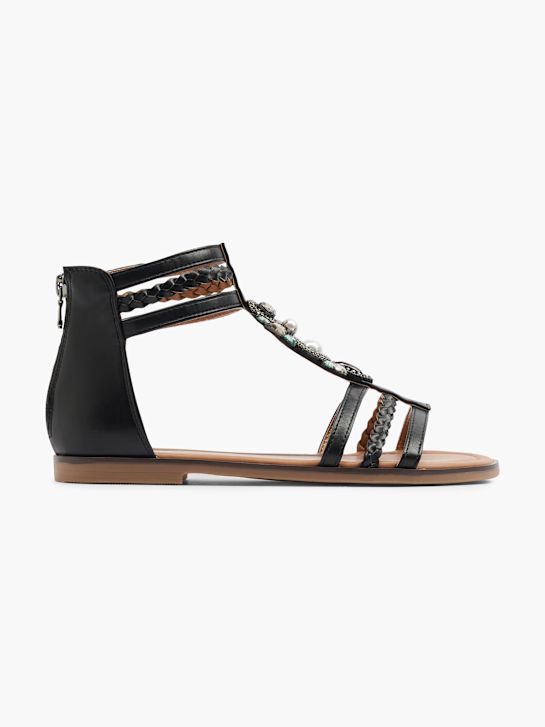 Graceland Sandale Noir 3712 1