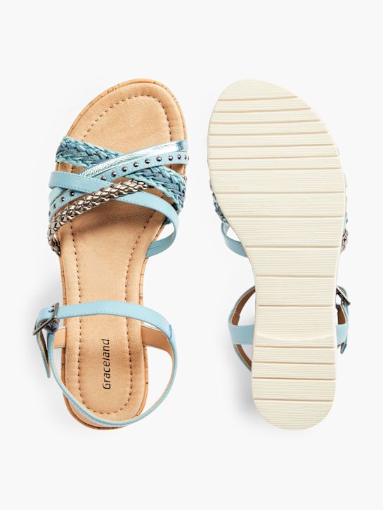 Graceland Sandale Bleu 6491 3