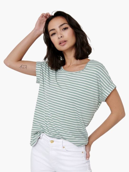 ONLY Tee-shirt Vert 86871 4