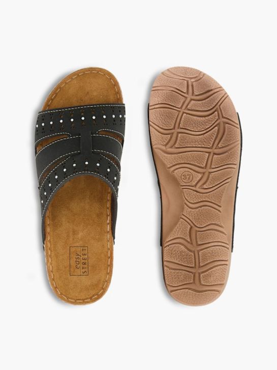 Easy Street Tieffussbett-Pantolette Schwarz 86926 3