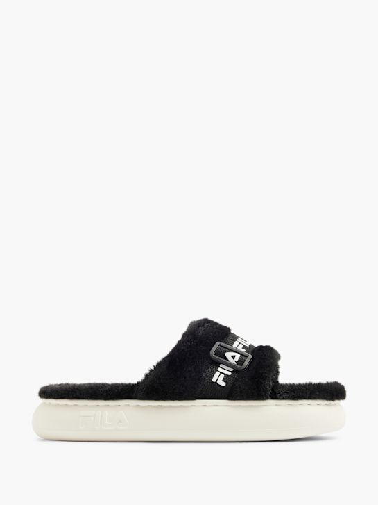 FILA Flache Pantolette Schwarz 19450 1