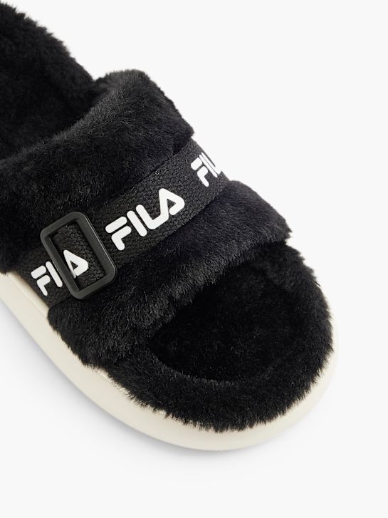 FILA Flache Pantolette Schwarz 19450 2