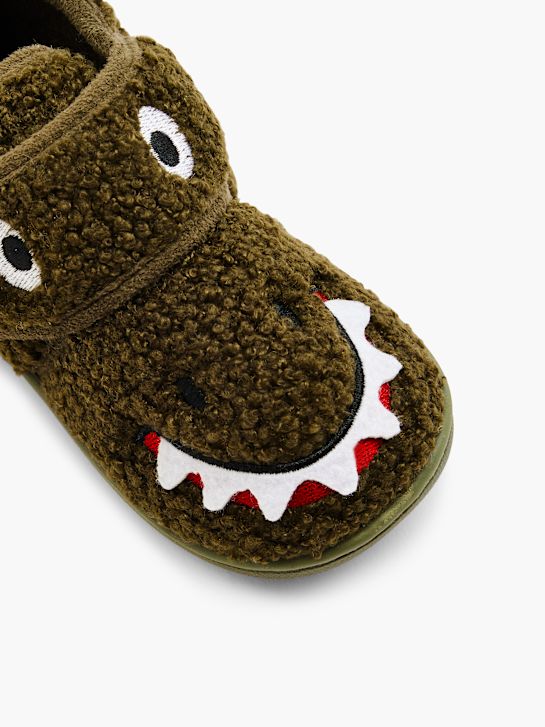 Vty Chaussons fourrés Kaki 2069 2