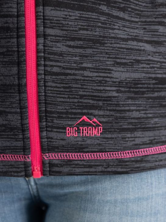 Big Tramp Giacca in pile Viola 87112 4