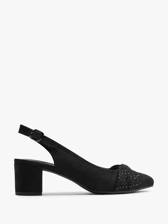 Easy Street Slingpumps Schwarz 17277 1