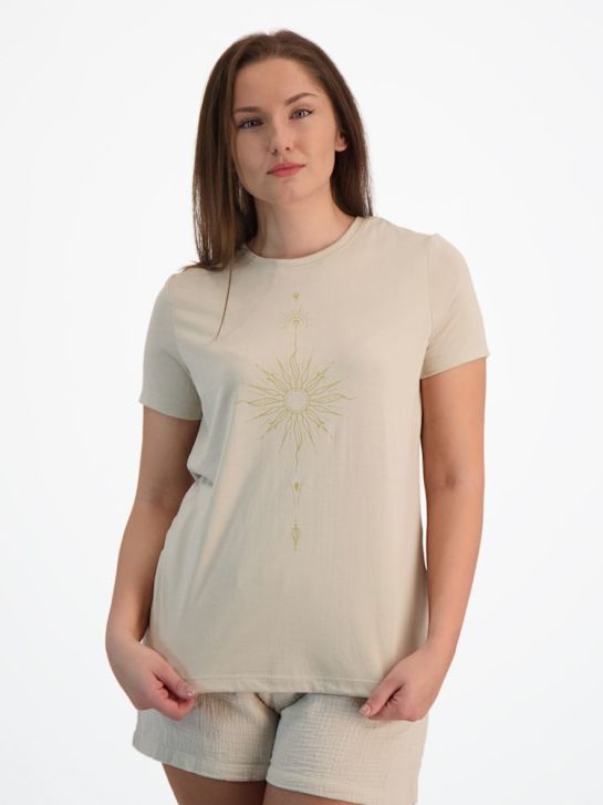 Black Box T-Shirt Beige 87445 1