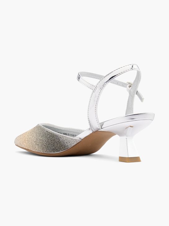 Catwalk Décolleté con fibbia Argento 18359 3