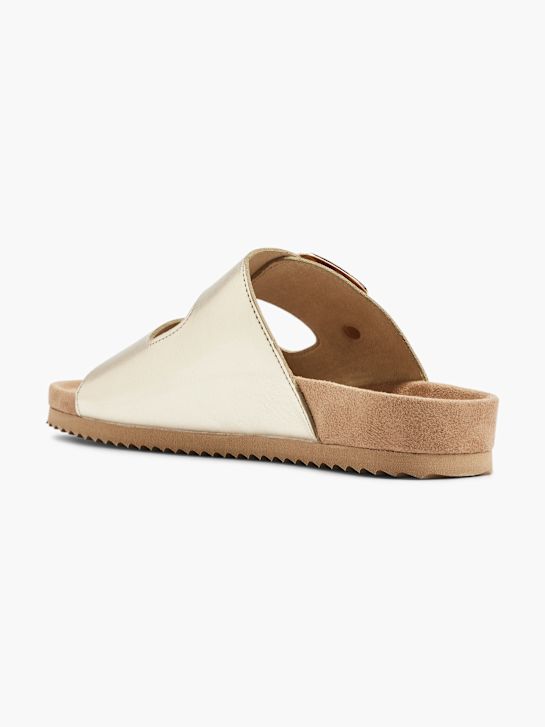 Graceland Flache Pantolette Gold 13054 3