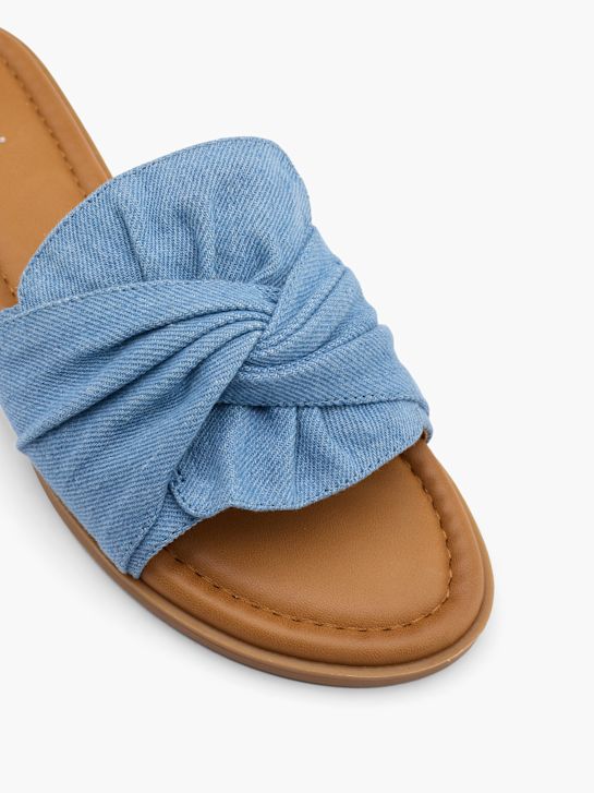 Graceland Flache Pantolette Blau 16042 2