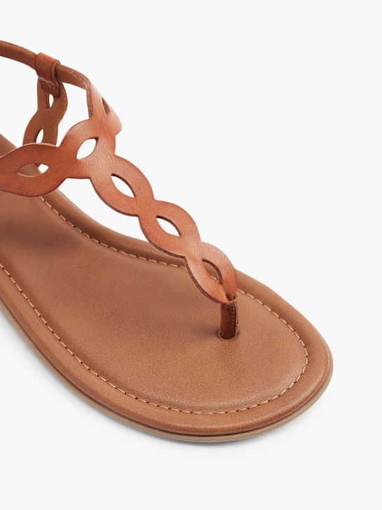 Graceland Sandalen-Zehentrenner Cognac 17282 2