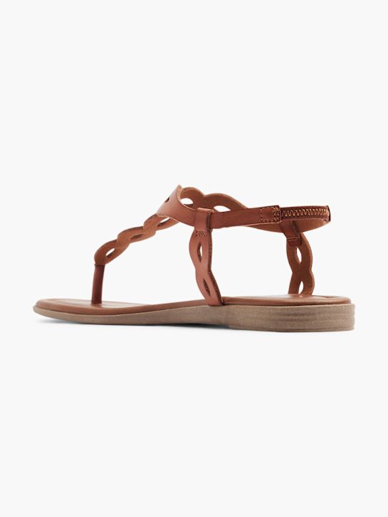 Graceland Sandalen-Zehentrenner Cognac 17282 3
