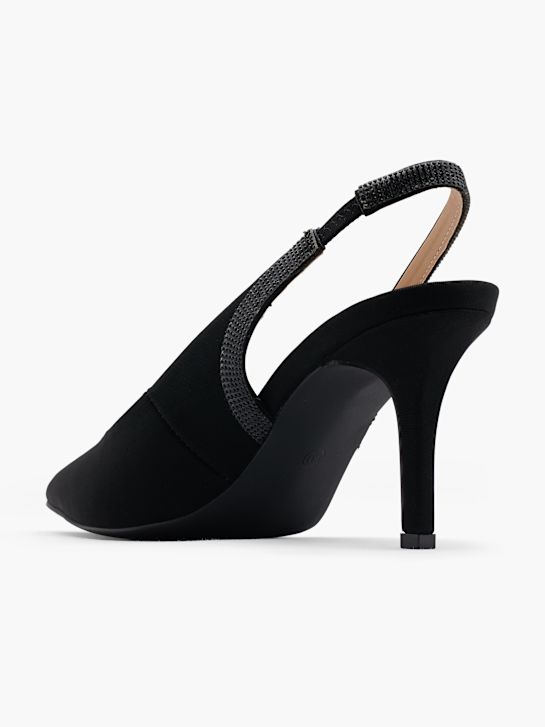 Catwalk Slingpumps Schwarz 14267 3