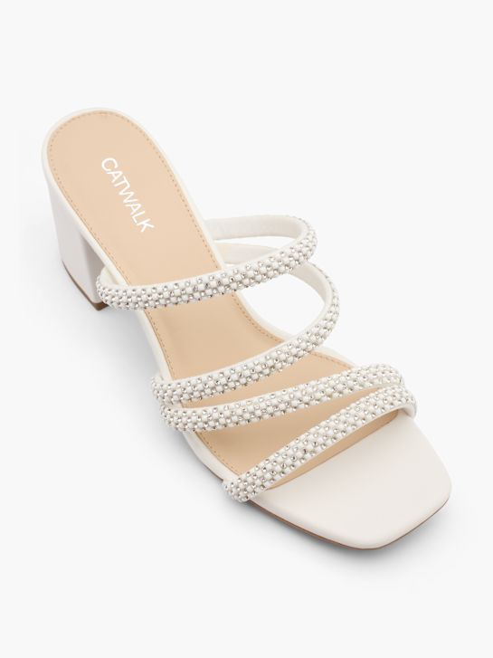 Catwalk Ciabatta aperta dietro Bianco 27952 2