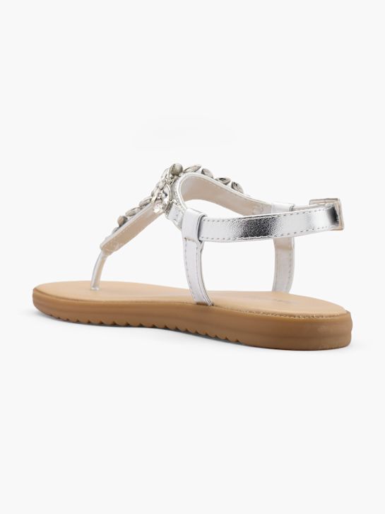 Graceland Sandalen-Zehentrenner Silber 26225 4
