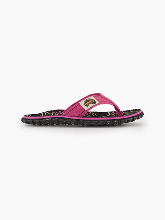 Gumbies Pantoletten-Zehentrenner Schwarz 84623 1