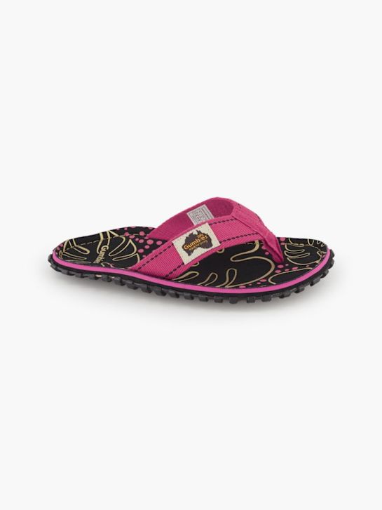 Gumbies Pantoletten-Zehentrenner Schwarz 84623 6