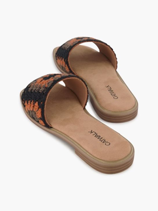 Catwalk Flache Pantolette Schwarz 84786 4