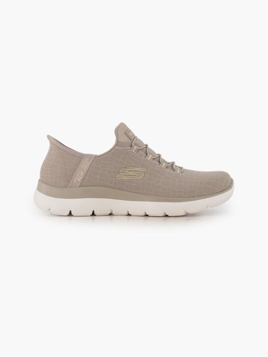 Sneakers Basse Scarpe Skechers Donna Oro HANDS FREE SLIP-INS Slip-on