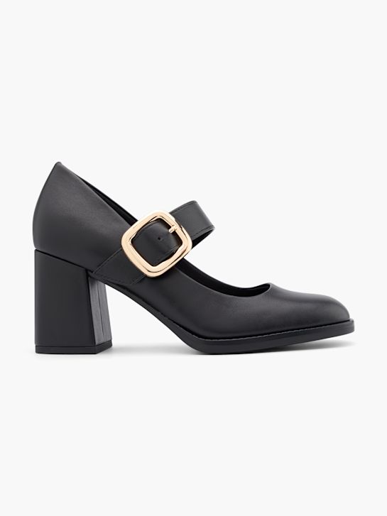 Graceland Spangenpumps Schwarz 41617 1