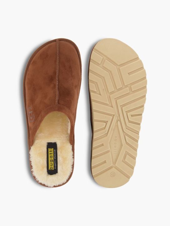 Bugatti Scarpa da casa chiusa Cognac 84373 3