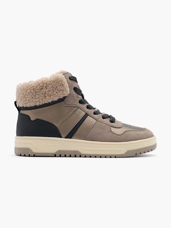 TOM TAILOR Hoher Sneaker Braun 47521 1