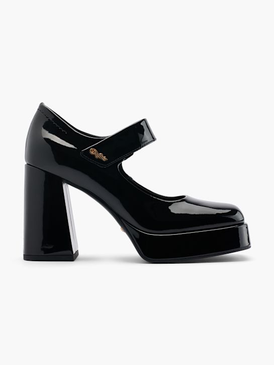 Buffalo Spangenpumps Schwarz 46546 1