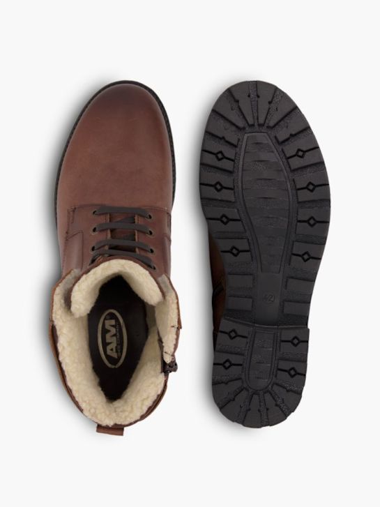 AM SHOE Stivale allacciato Marrone 83763 3