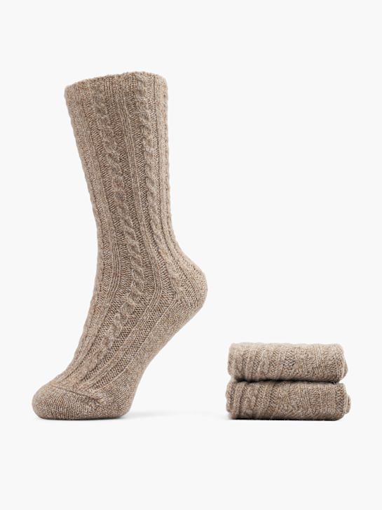 Cosy Nature Chaussettes Taupe 48428 1