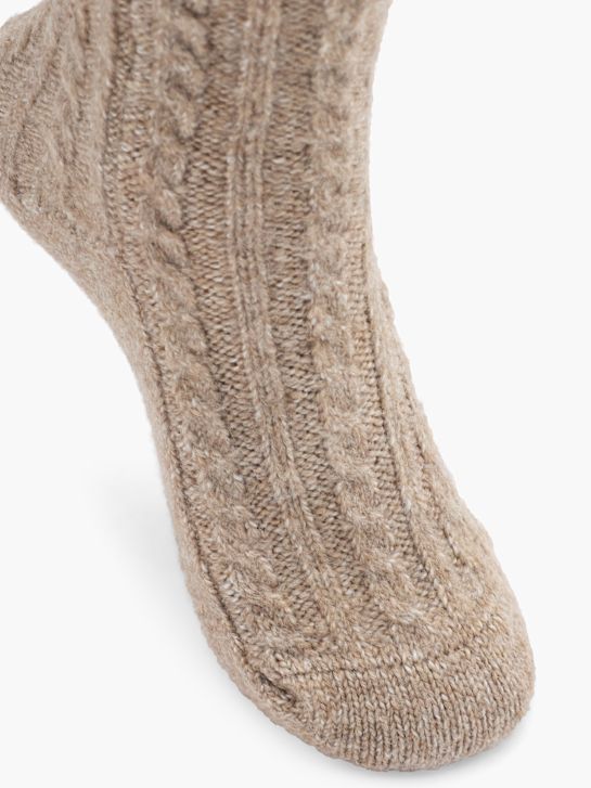 Cosy Nature Chaussettes Taupe 48428 4