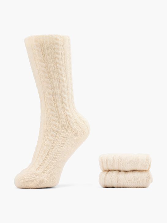 Cosy Nature Chaussettes Blanc cassé 48429 1
