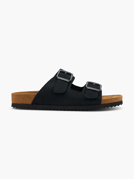 Graceland Flache Pantolette Schwarz 85859 1