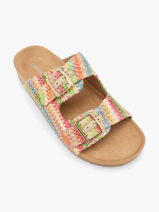Graceland Tieffussbett-Pantolette Multicolor 58973 2