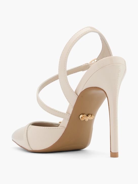 Buffalo Escarpins à bride Beige 59020 3