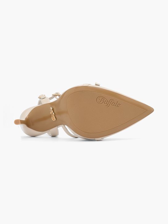 Buffalo Escarpins à bride Beige 59020 4