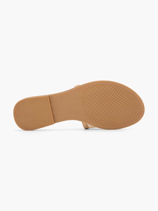 Catwalk Flache Pantolette Gold 59094 4