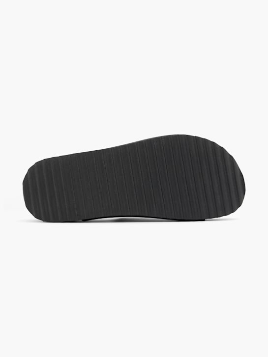 Graceland Tieffussbett-Pantolette Schwarz 60039 4