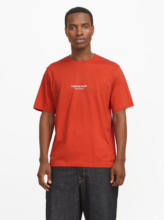 JACK & JONES Tee-shirt Orange 83300 1