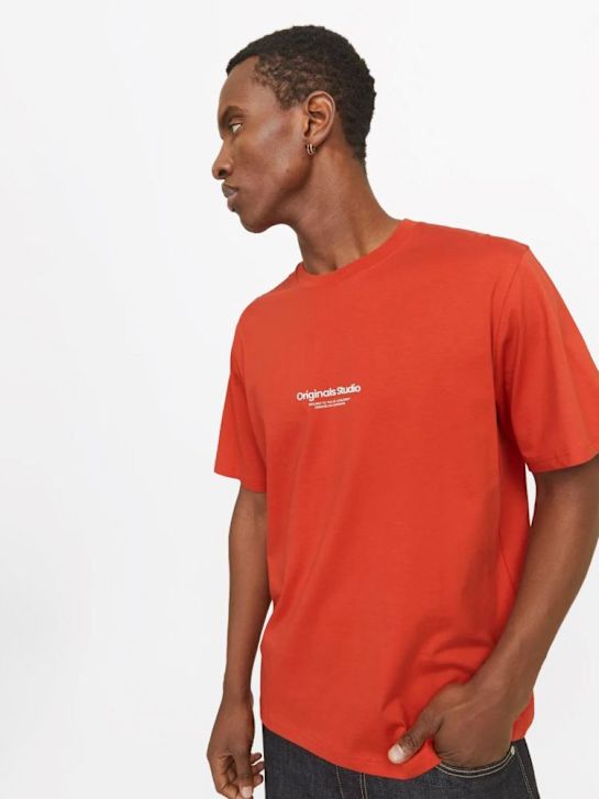 JACK & JONES Tee-shirt Orange 83300 4