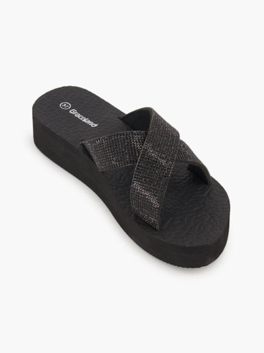 Graceland Badeschuh & Slider Schwarz 82168 5