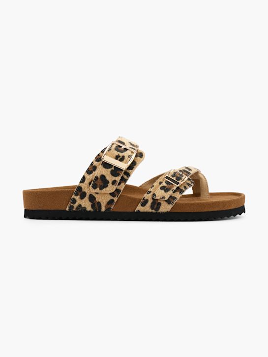 Catwalk Pantoletten-Zehentrenner Beige 62070 1