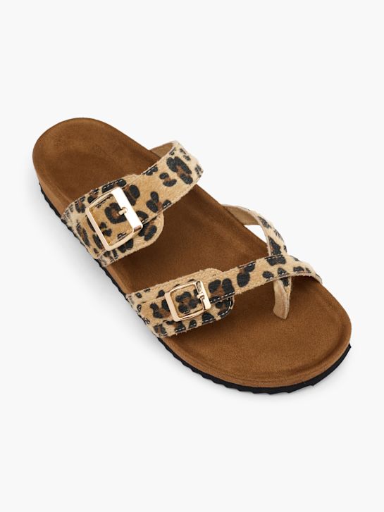 Catwalk Pantoletten-Zehentrenner Beige 62070 2