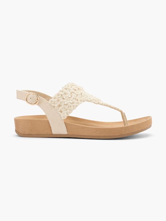 Graceland Sandalen-Zehentrenner Offwhite 62185 1