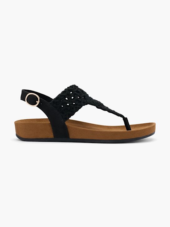 Graceland Sandales Noir 62482 1