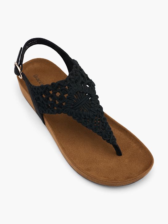 Graceland Sandales Noir 62482 2