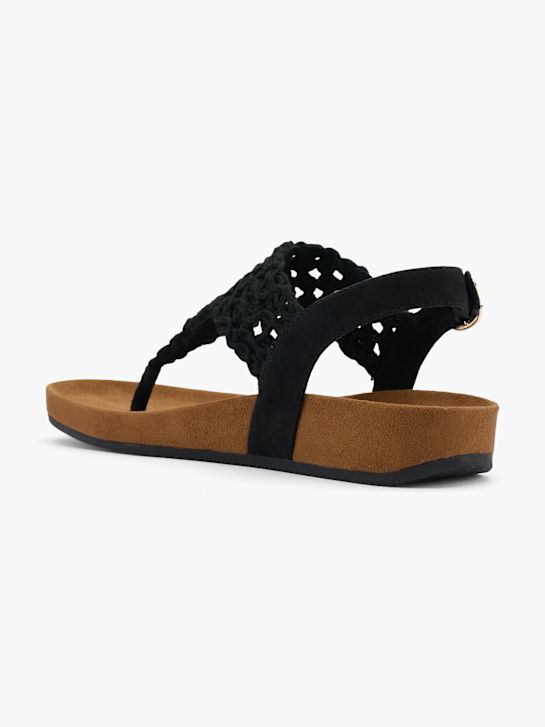 Graceland Sandales Noir 62482 3